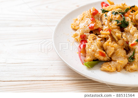 Stir Fried Fish Balls with Chili Stir Fried Fish Balls with Chili 88531564