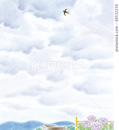 Pastel: Cloudy sky Pastel: Cloudy sky 88532258