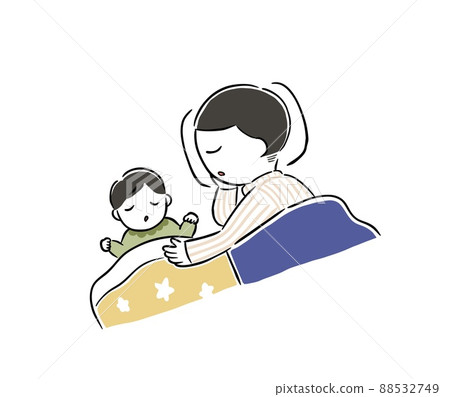爸爸抱著寶寶睡覺 88532749