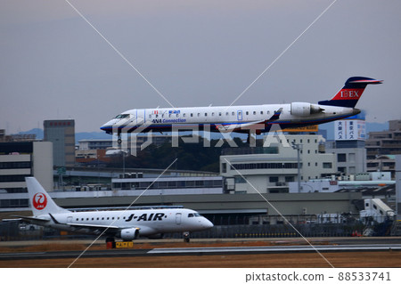 Osaka International Airport IBEX Airplane Landing Sky Park Osaka International Airport IBEX Airplane Landing Sky Park 88533741
