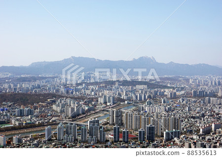 首爾風光,細塵,全景 首爾風光,細塵,全景 88535613