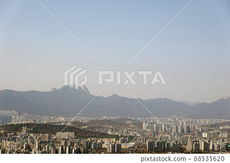 首爾風光,細塵,全景 首爾風光,細塵,全景 88535620