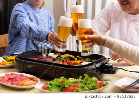 A toast with family A toast with family 88538625