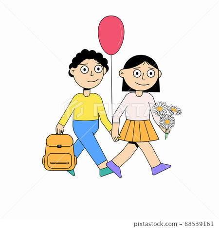 Children go to school. Back to school 88539161