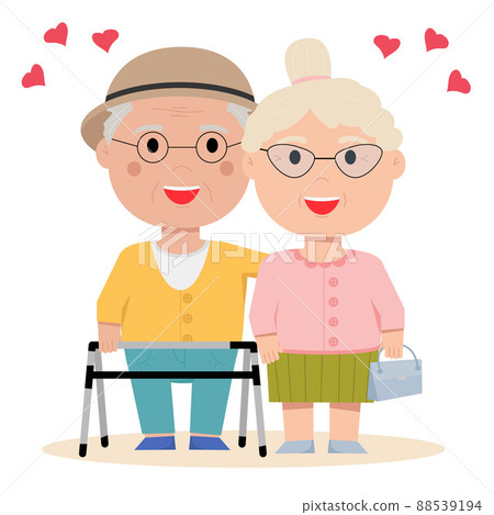 Seniors are in love with each other. Grandpa and Grandma 88539194