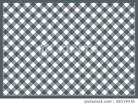 Gingham plaid plaid graphic material background material illustration background black diagonal pattern Gingham plaid plaid graphic material background material illustration background black diagonal pattern 88539436