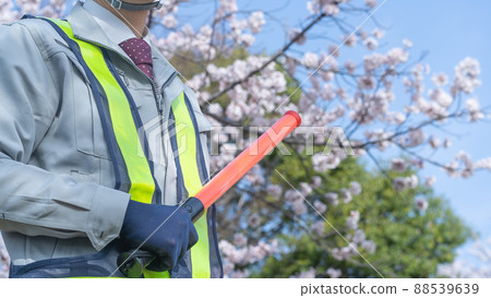 Sakura and uniforms | Construction industry / security industry image of joining the company Sakura and uniforms | Construction industry / security industry image of joining the company 88539639