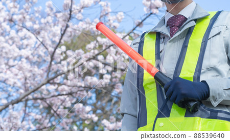 Sakura and uniforms | Construction industry / security industry image of joining the company Sakura and uniforms | Construction industry / security industry image of joining the company 88539640