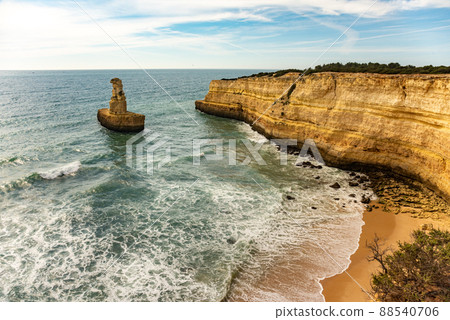 Natural caves and beach, Algarve Portugal 88540706
