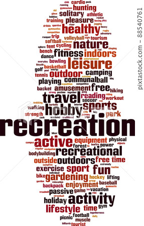 Recreation word cloud 88540761