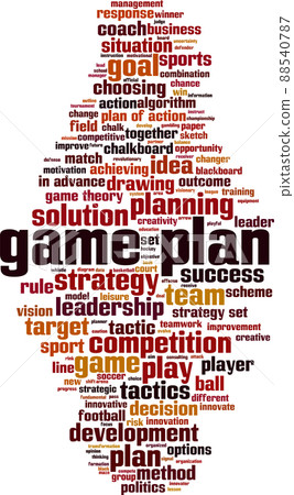 Game plan word cloud 88540787