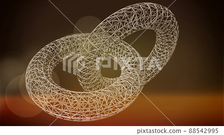 Orthogonal torus geometric art 88542995