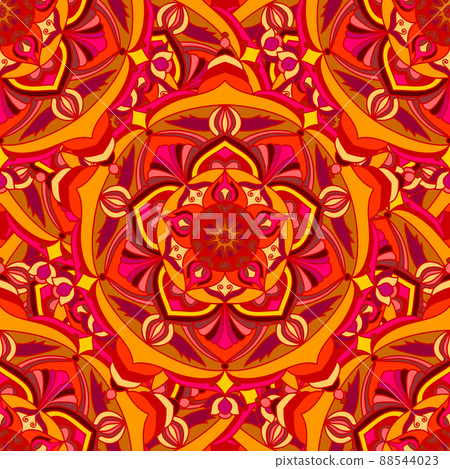 Hand drawn doodle mandala. Ethnic mandala with colorful ornament. Tribal ornament. Bright colors mandala. Hand drawn doodle mandala. Ethnic mandala with colorful ornament. Tribal ornament. Bright colors mandala. 88544023