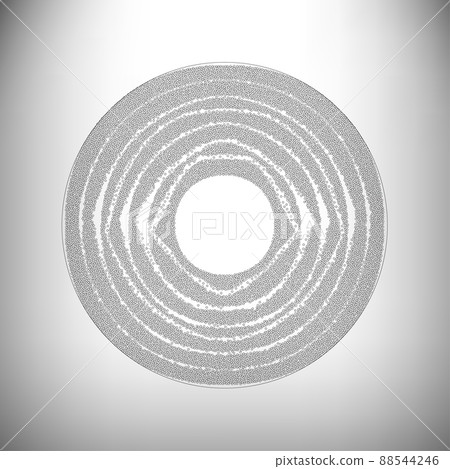 Halftone dots circle 88544246