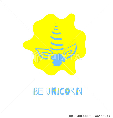 Unicorn illustration. Decorative design element for cards, poster, web Unicorn illustration. Decorative design element for cards, poster, web 88544255