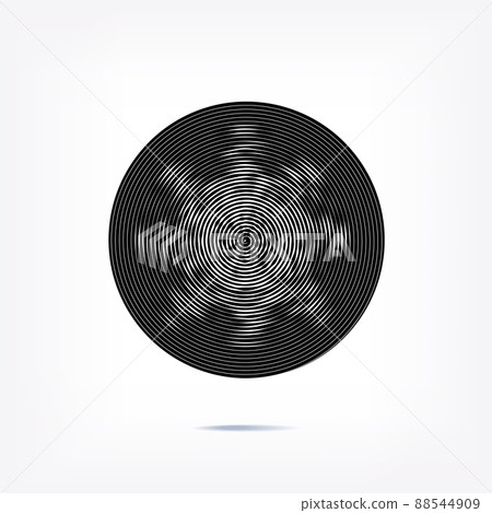 Stripe circle background, abstract pattern. Radial graphic element. Stripe circle background, abstract pattern. Radial graphic element. 88544909