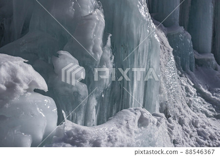 [栃木縣]winter_icicles_44的雲流溪谷 88546367