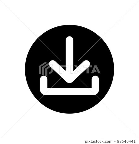 Download icon in flat style Download icon in flat style 88546441