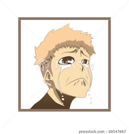 Anime boy in japanese style vector print design for tee and poster. Manga face japanese or korean character style. Vector illustration EPS10 Anime boy in japanese style vector print design for tee and poster. Manga face japanese or korean character style. Vector illustration EPS10 88547667