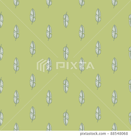 Banana leaf seamless pattern.Vintage tropical branch in engraving style. Banana leaf seamless pattern.Vintage tropical branch in engraving style. 88548068