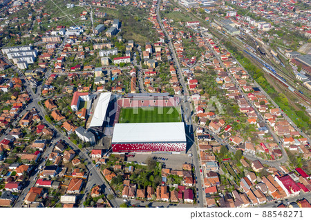 Aerial view of a football stadium Aerial view of a football stadium 88548271