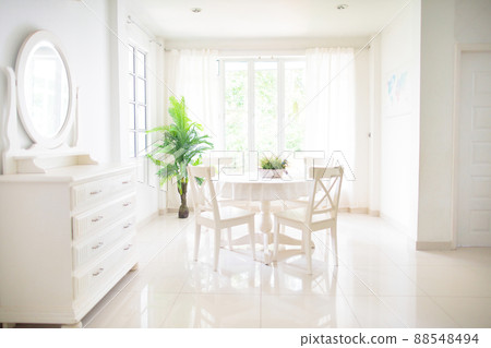 Home interior. Dinning room. Table and chairs. Home interior. Dinning room. Table and chairs. 88548494