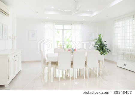 Home interior. Dinning room. Table and chairs. Home interior. Dinning room. Table and chairs. 88548497