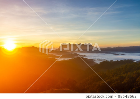 Beautiful landscape in the morning at Doi Luang Chiang Dao, Chiang Mai, Thailand 88548662