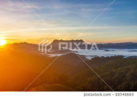 Beautiful landscape in the morning at Doi Luang Chiang Dao, Chiang Mai, Thailand Beautiful landscape in the morning at Doi Luang Chiang Dao, Chiang Mai, Thailand 88548663