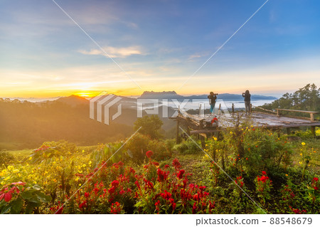 Beautiful landscape in the morning at Doi Luang Chiang Dao, Chiang Mai, Thailand Beautiful landscape in the morning at Doi Luang Chiang Dao, Chiang Mai, Thailand 88548679