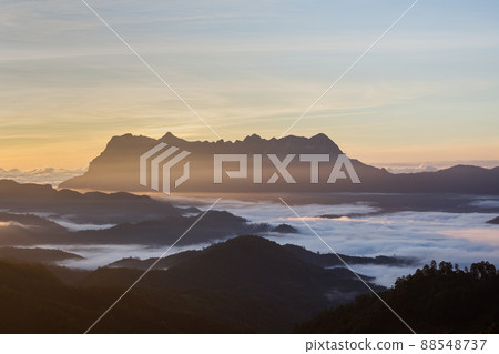 Beautiful landscape in the morning at Doi Luang Chiang Dao, Chiang Mai, Thailand 88548737