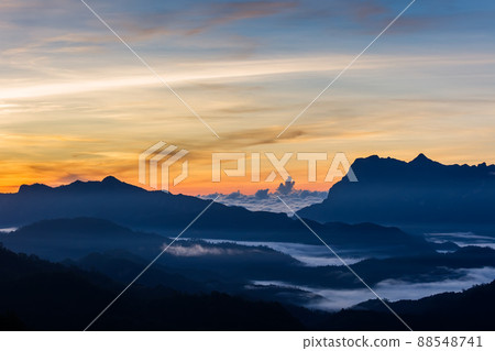 Beautiful landscape in the morning at Doi Luang Chiang Dao, Chiang Mai, Thailand Beautiful landscape in the morning at Doi Luang Chiang Dao, Chiang Mai, Thailand 88548741