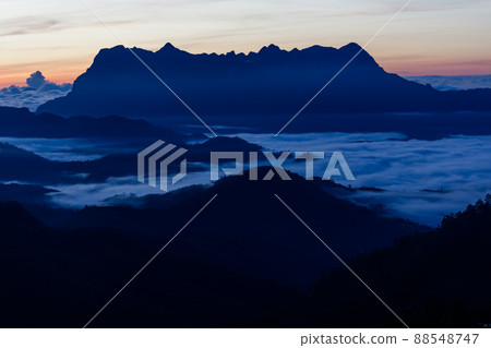 Beautiful landscape in the morning at Doi Luang Chiang Dao, Chiang Mai, Thailand Beautiful landscape in the morning at Doi Luang Chiang Dao, Chiang Mai, Thailand 88548747