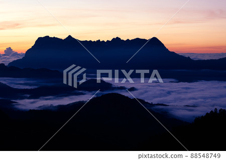 Beautiful landscape in the morning at Doi Luang Chiang Dao, Chiang Mai, Thailand 88548749