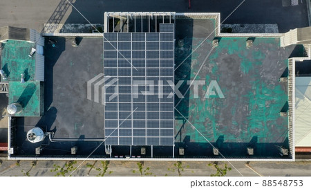 Aerial photography roof solar system 88548753