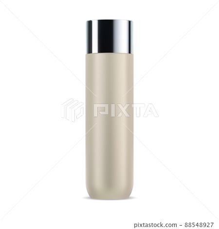 Tall shampoo bottle mockup. Isolated cosmetic container 88548927