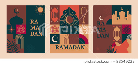 Set banners for Ramadan. 88549222