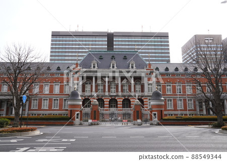 The Ministry of Justice building at Sakurada Gate, Tokyo, the red brick building, The Ministry of Justice building at Sakurada Gate, Tokyo, the red brick building, 88549344