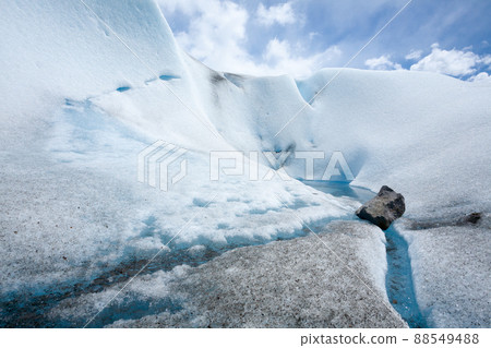 Perito Moreno glacier ice formations detail view Perito Moreno glacier ice formations detail view 88549488