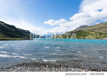 Torres del Paine National Park landscape, Chile 88549492