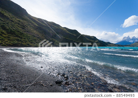 Chilean Patagonia landscape, Torres del Paine National Park 88549493