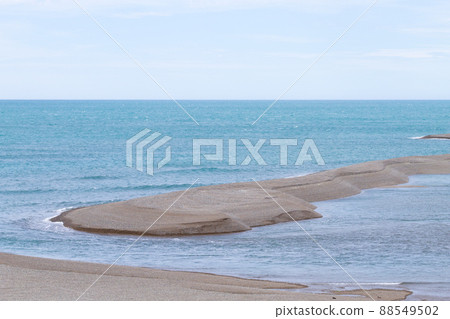 Elephant seals on Caleta Valdes beach, Patagonia, Argentina 88549502
