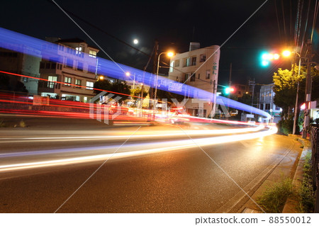 Night boulevard Okinawa night view Night boulevard Okinawa night view 88550012