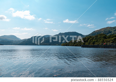 Ullswater Lake landscape, UK 88550324