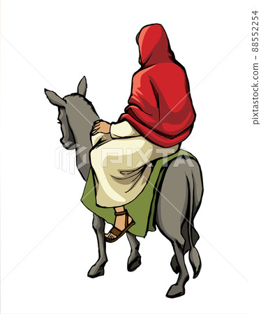 Jesus' Entry into Jerusalem. Vector drawing Jesus' Entry into Jerusalem. Vector drawing 88552254