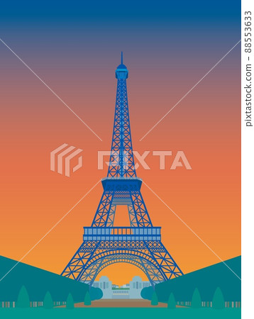 Eiffel Tower tour eiffel Paris paris evening view 88553633