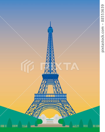 Eiffel Tower tour eiffel Paris paris evening view 88553639