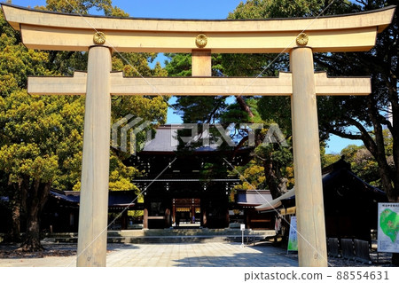 明治神宮Minamijinmon和鳥居 88554631