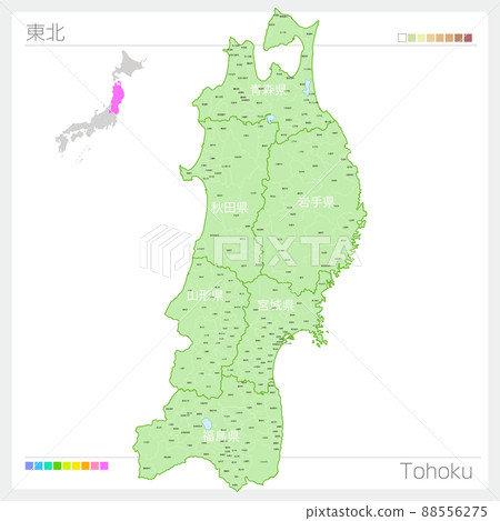 東北地圖・東北 88556275