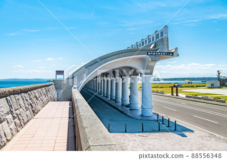 Wakkanai City, Hokkaido North Breakwater Dome 88556348
